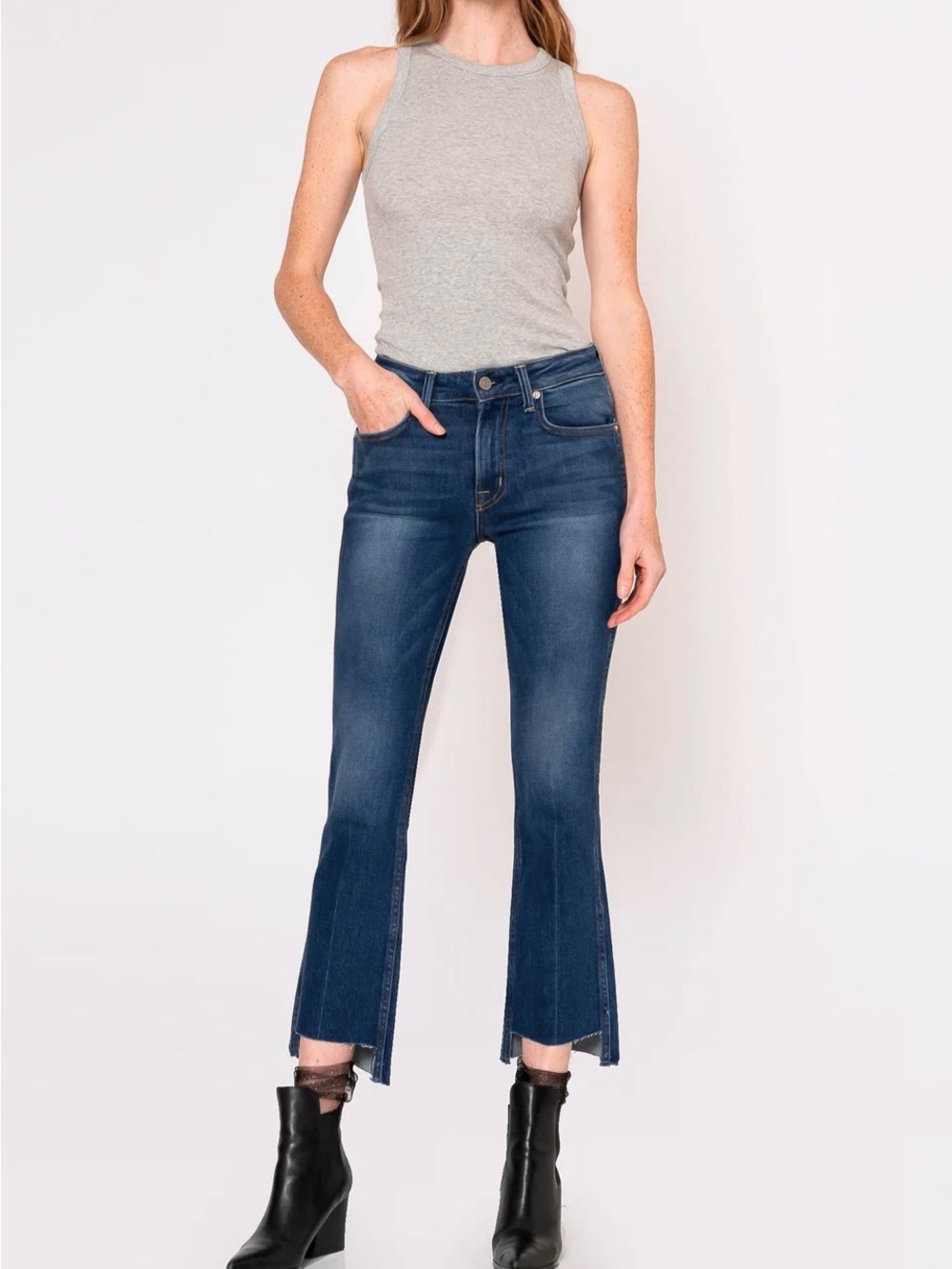 Noend Farrah Mid Rise Kick Flare Women’s Jeans Medium Wash Size 24